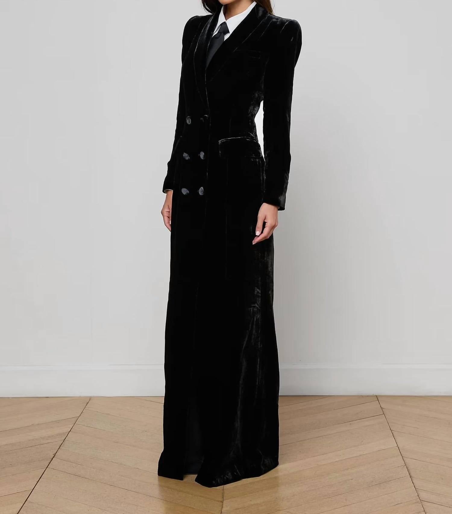 L'Agence - Stormi Maxi Tux Dress