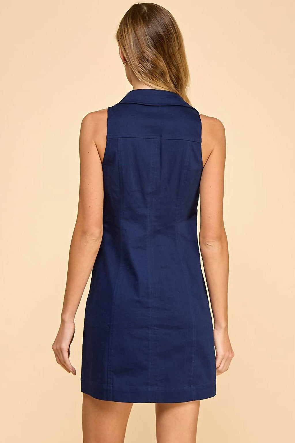 Tcec - Mini Bow Collar Dress
