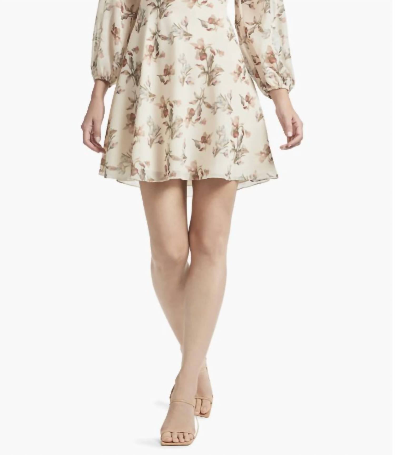 Sachin & Babi - Bevvy Floral Chiffon Mini Dress
