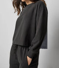 Lilla P - Chambray Pleat Back Pullover Top