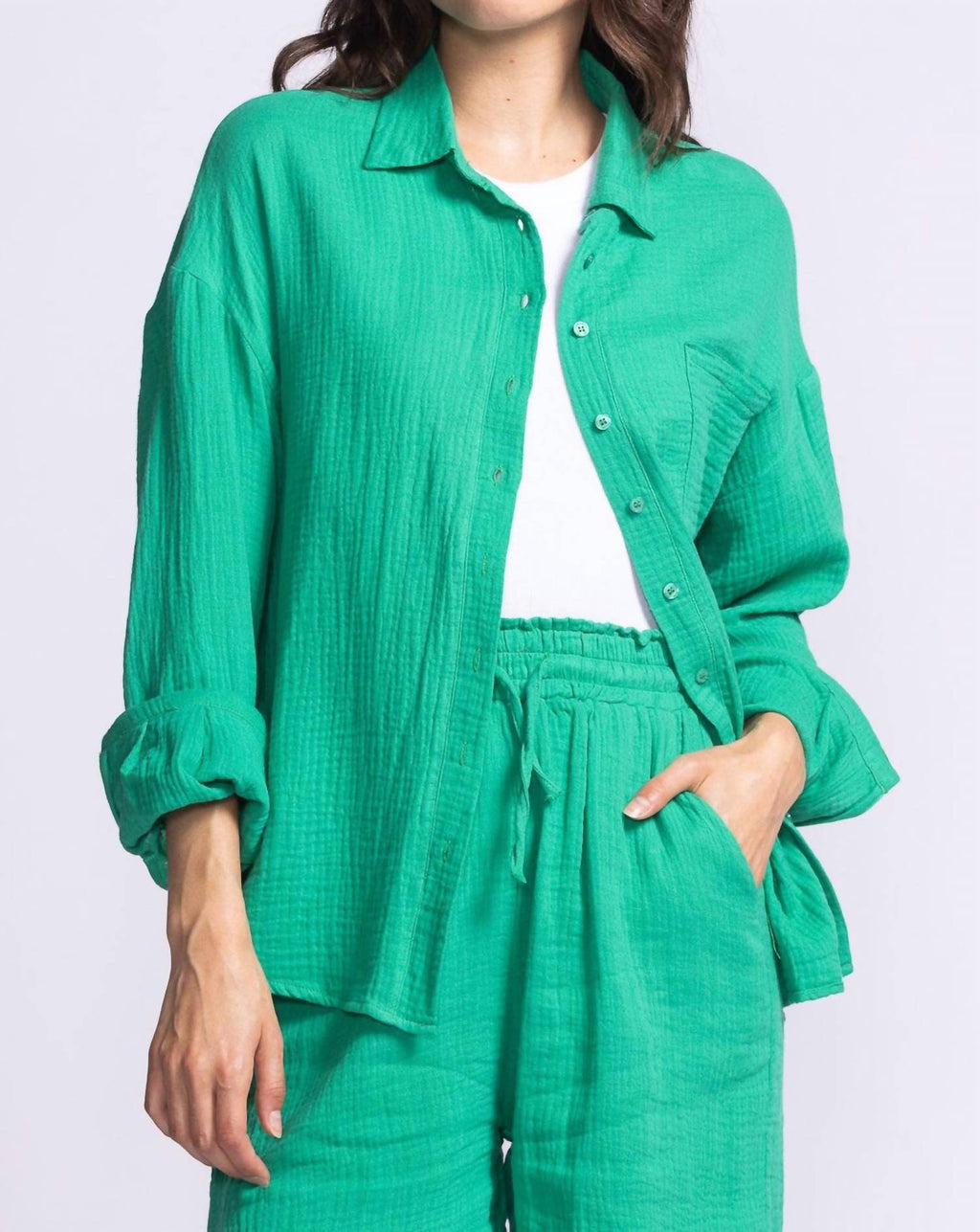 Pink Martini - Nikki Long Sleeve Gauze Top