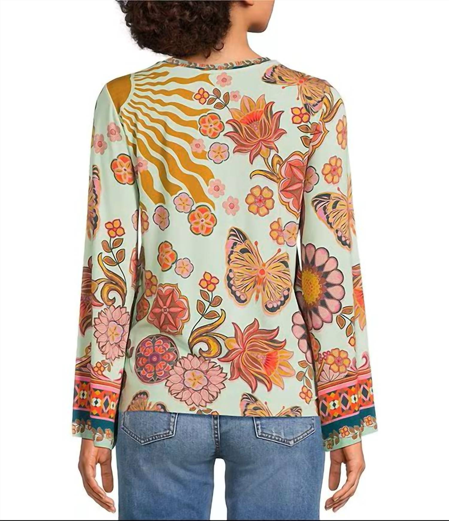 Johnny Was - JANIE FAVORITE FLARE SLEEVE CREW NECK TEE