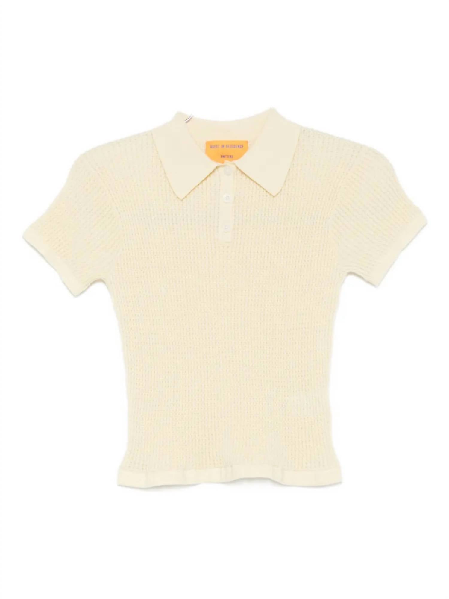 Guest In Residence - Shrunken Polo Top