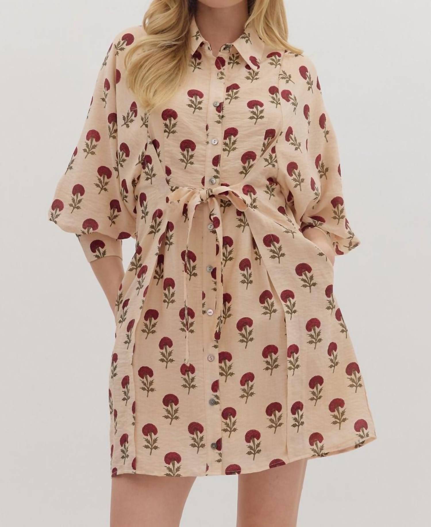 Entro - Dahlia Floral Dress