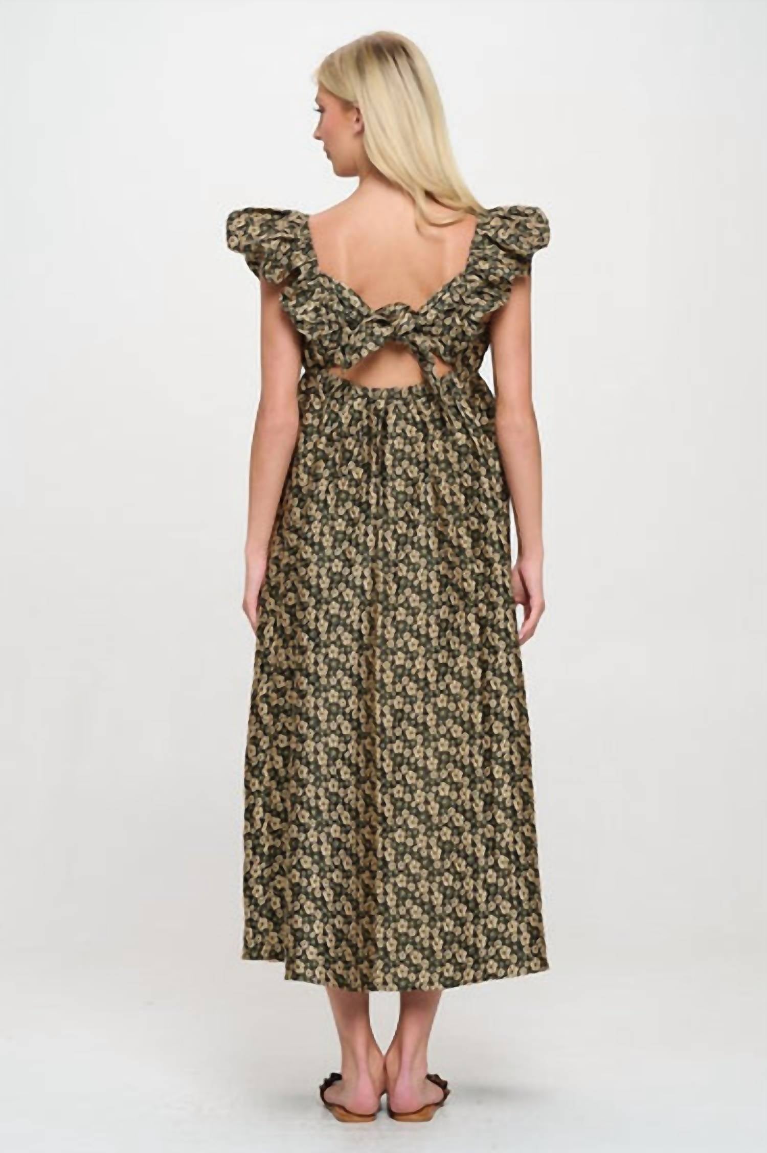 Meet Me In Santorini - Daisy Jacquard Maxi Dress
