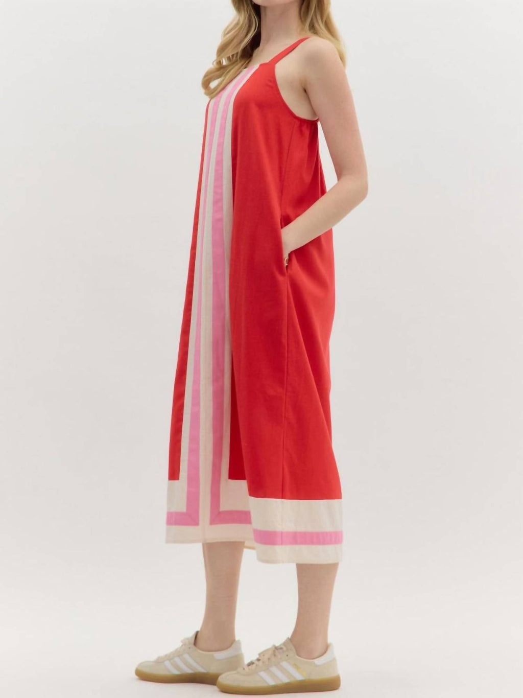 Entro - Porch Swing Color-Block Dress