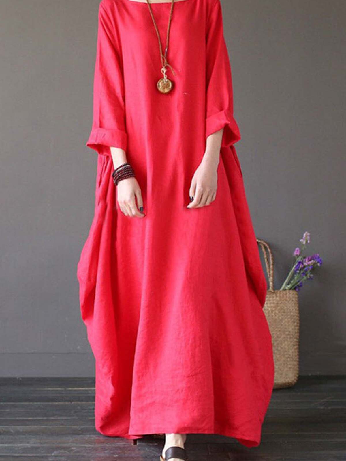 Women's Loose Plus Dress
