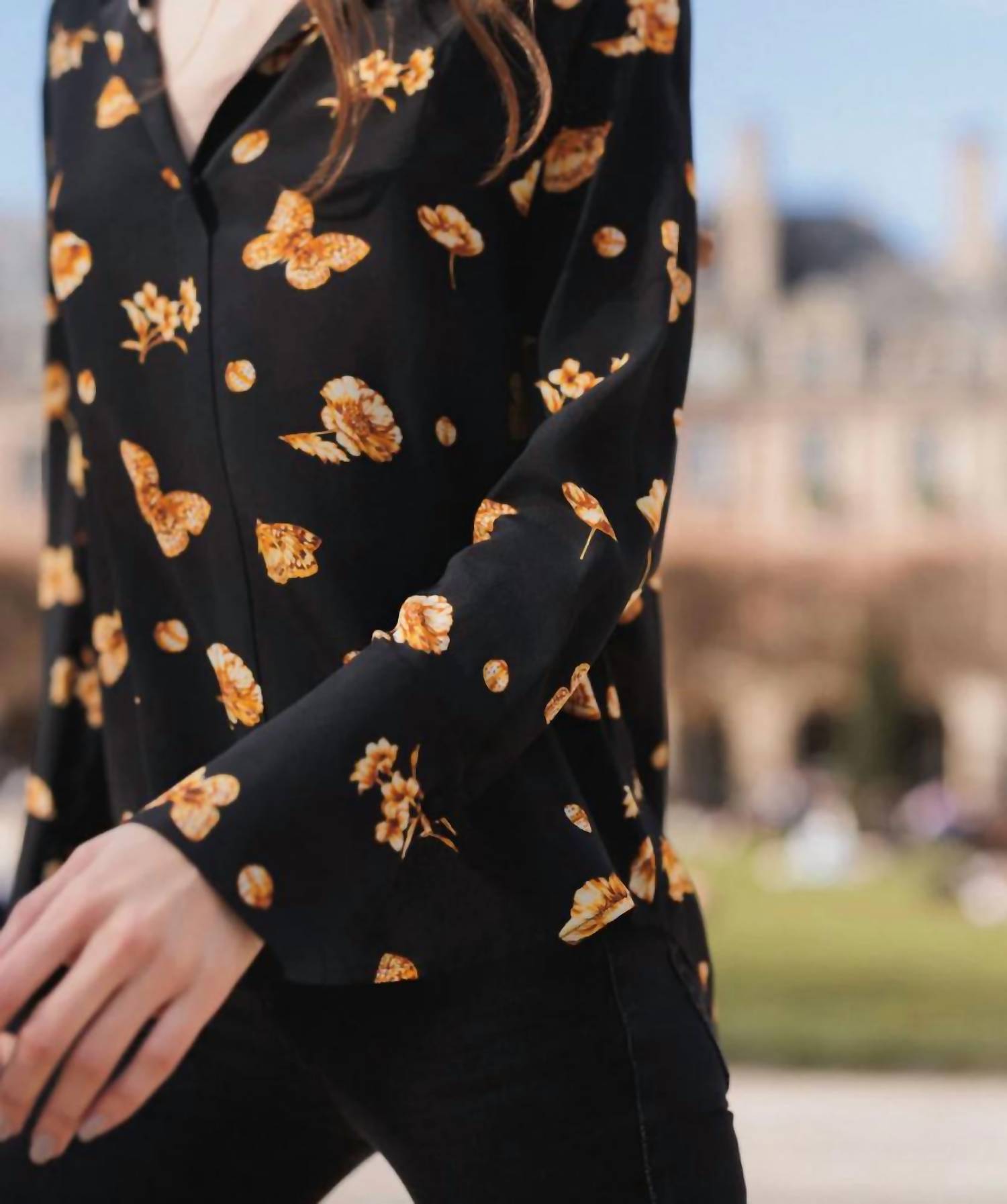Catherine Gee - Daria French Cuff Silk Blouse