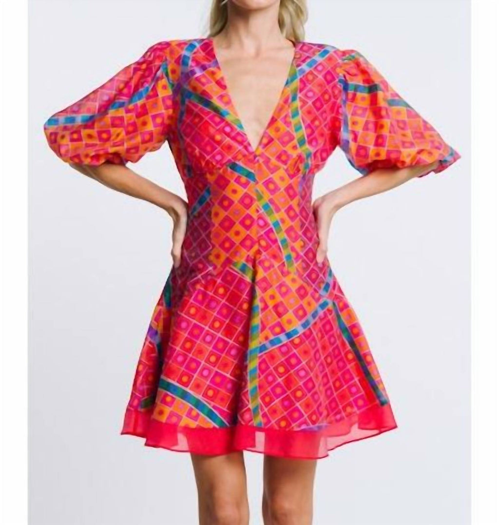 Ciebon - Geo Brights Mini Dress