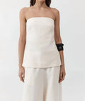 St. Agni - STRAPLESS ROULEAU TIE TOP