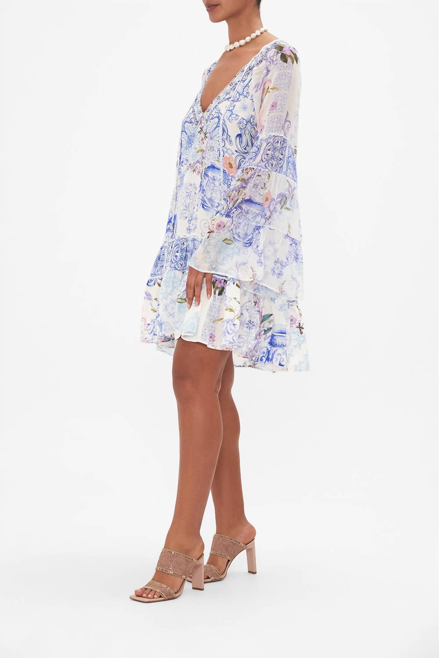 Camilla - A-line Gathered Panel Dress