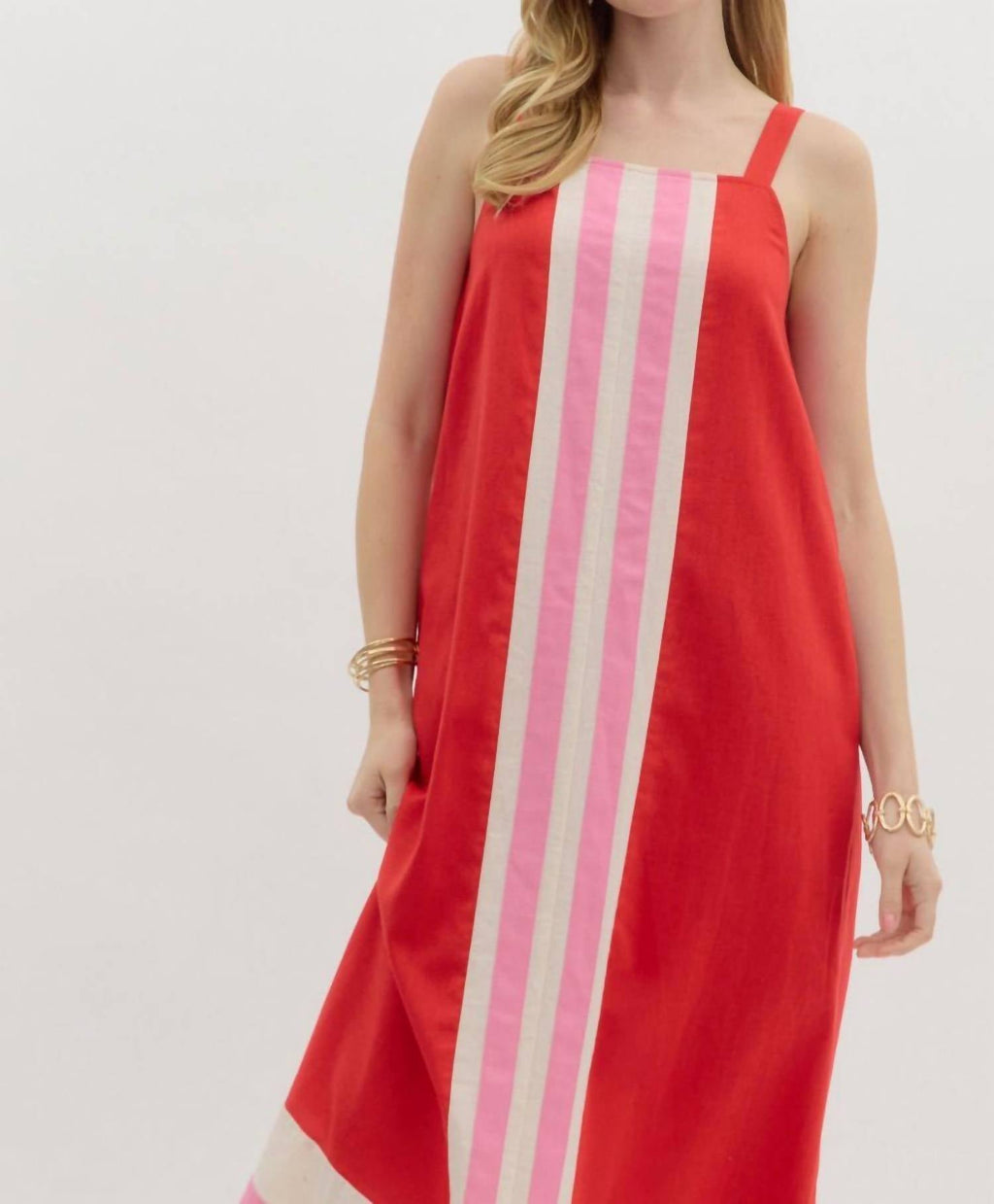 Entro - Porch Swing Color-Block Dress