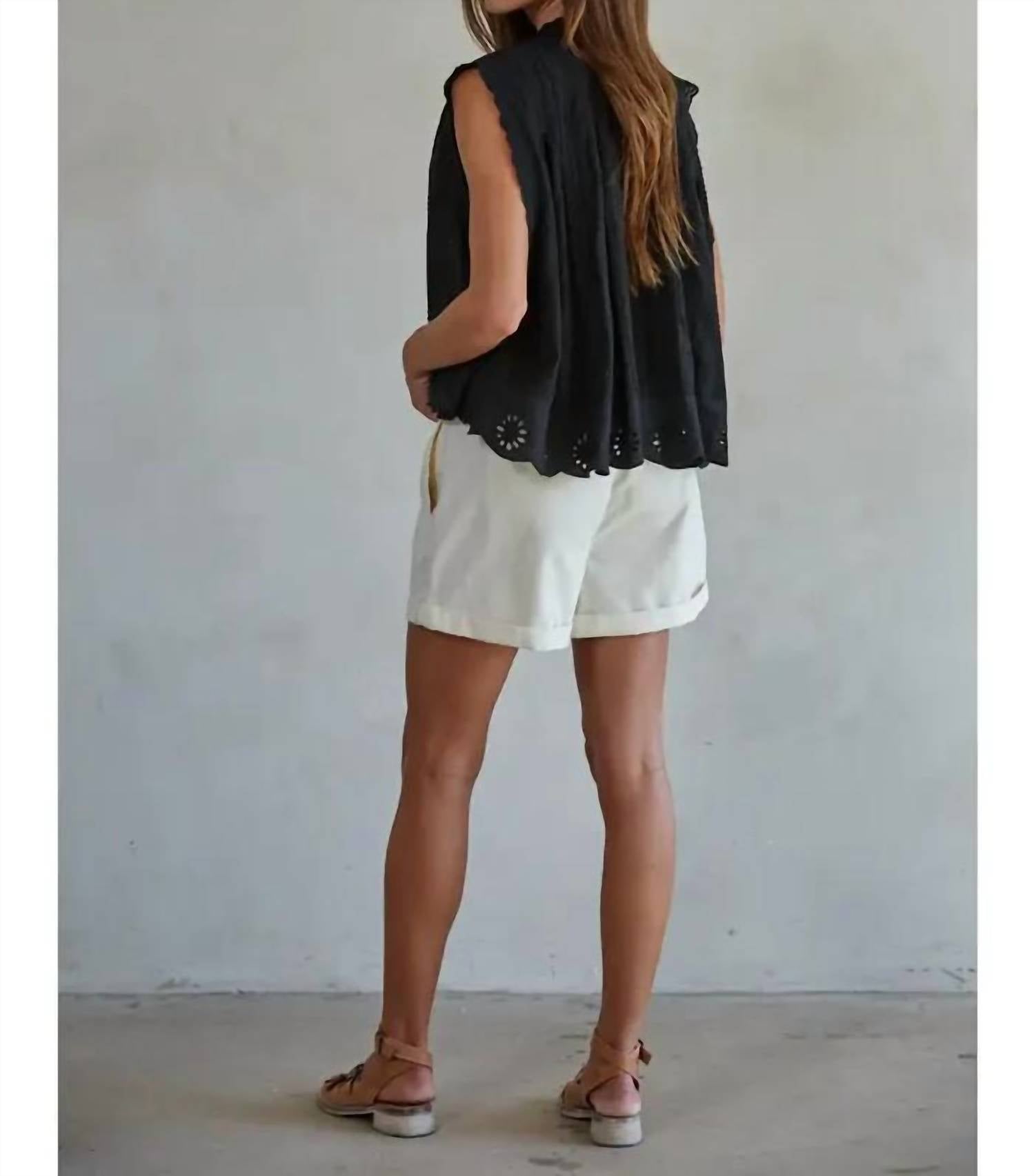 By Together - Adva Eyelet Button-down Top