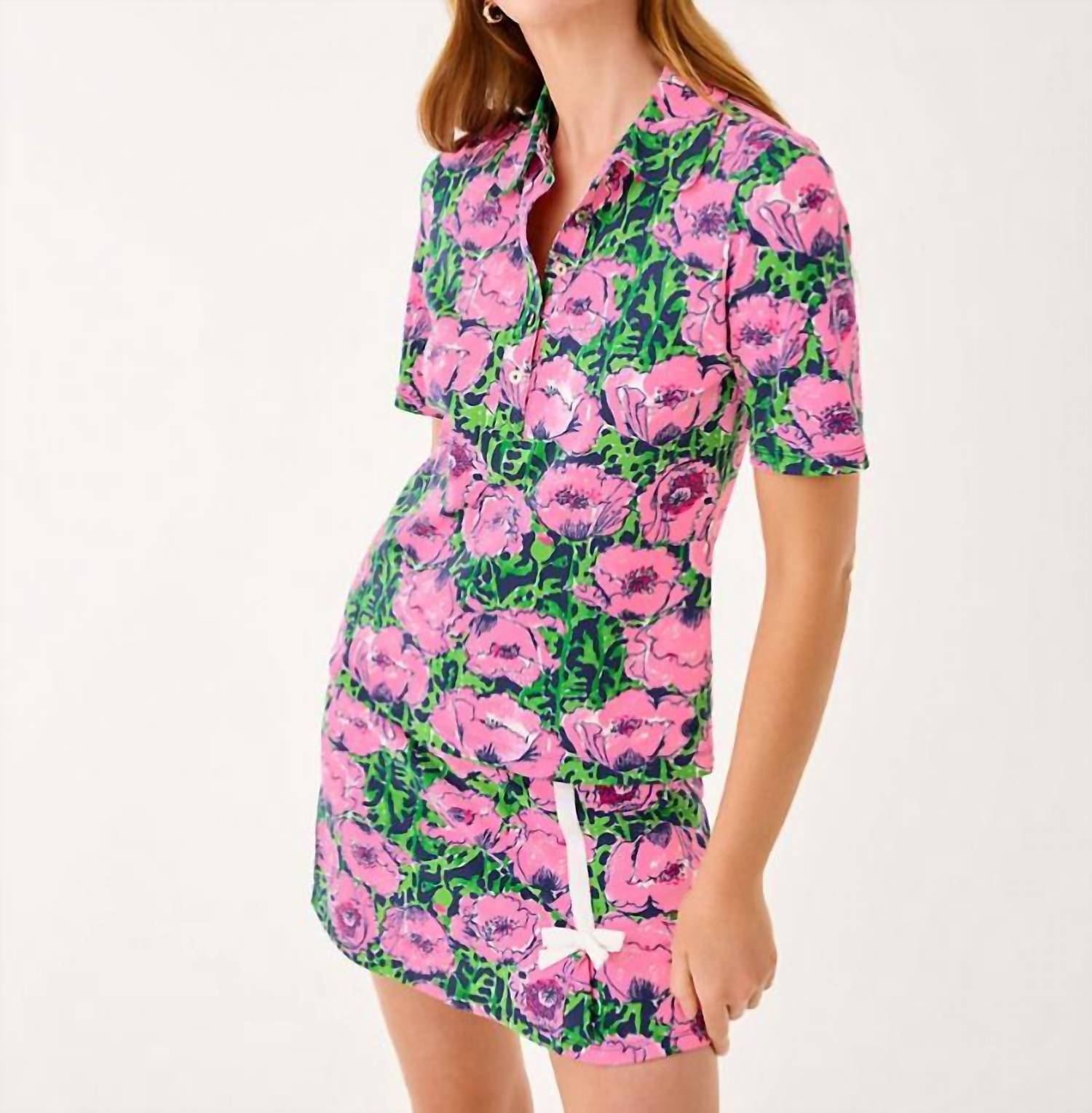 Lilly Pulitzer - Via Flora Upf 50+ Polo Shirt