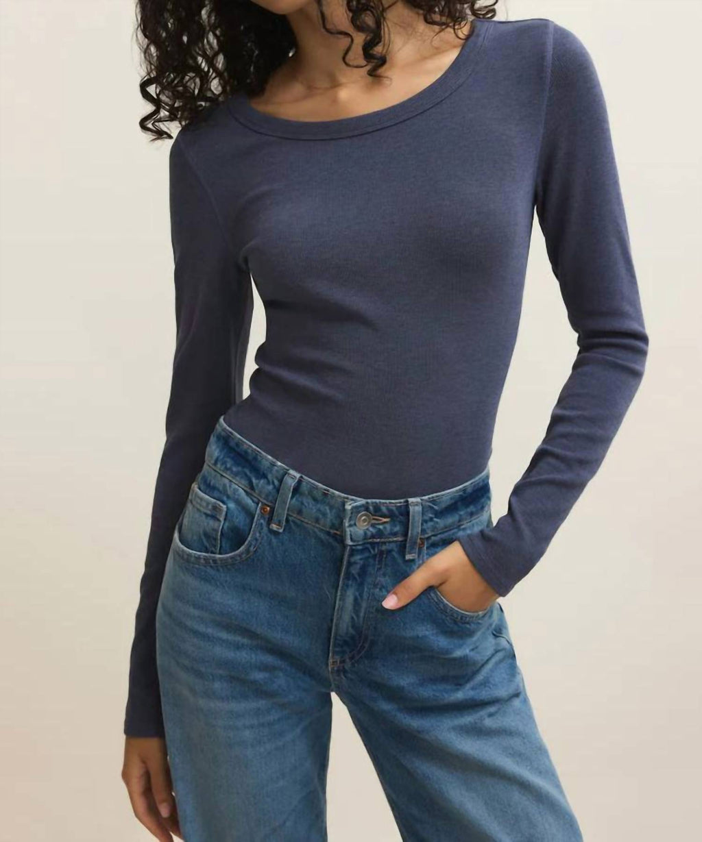 Z Supply - Renae Slub Rib Long Sleeve Top