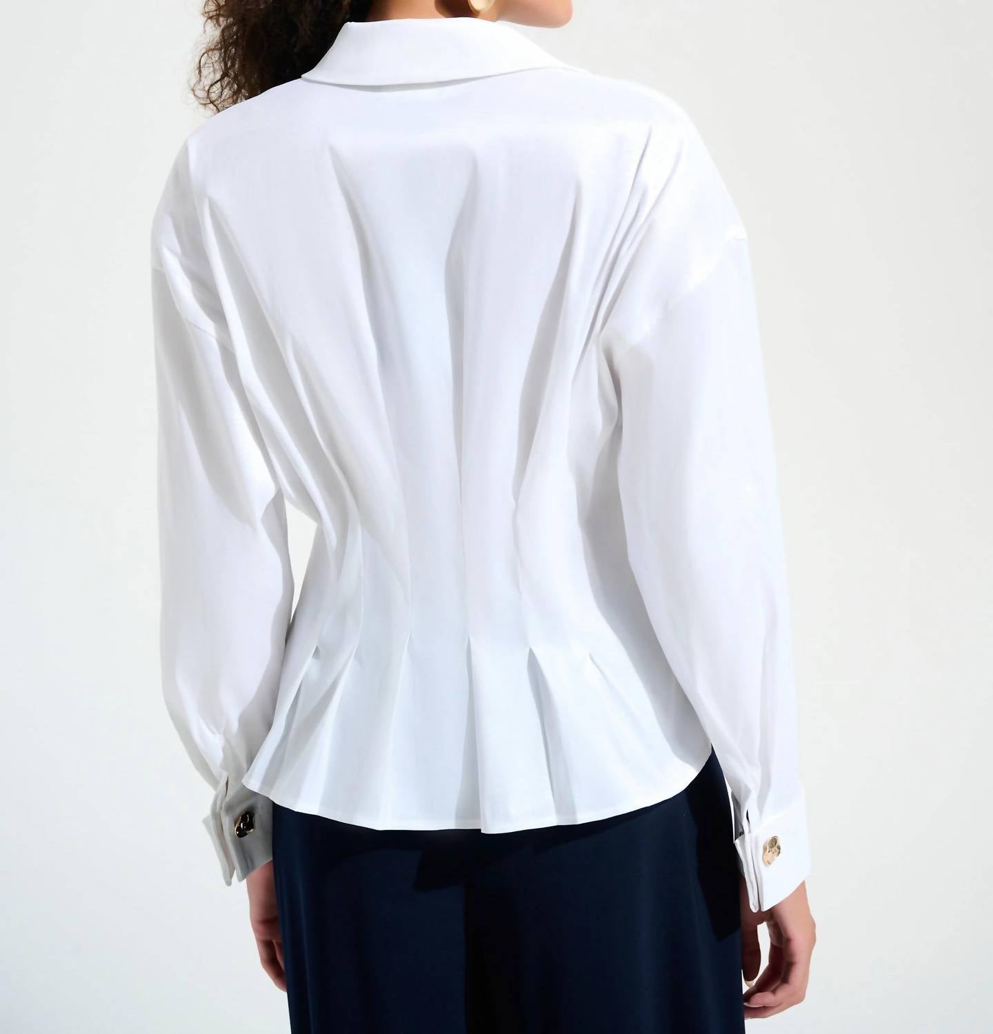 Joseph Ribkoff - Stretch Taffeta Fit & Flare Blouse