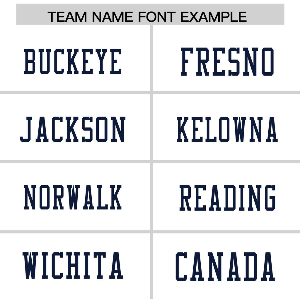 Custom White Navy Personalized Insert Color Design Authentic Football Jersey