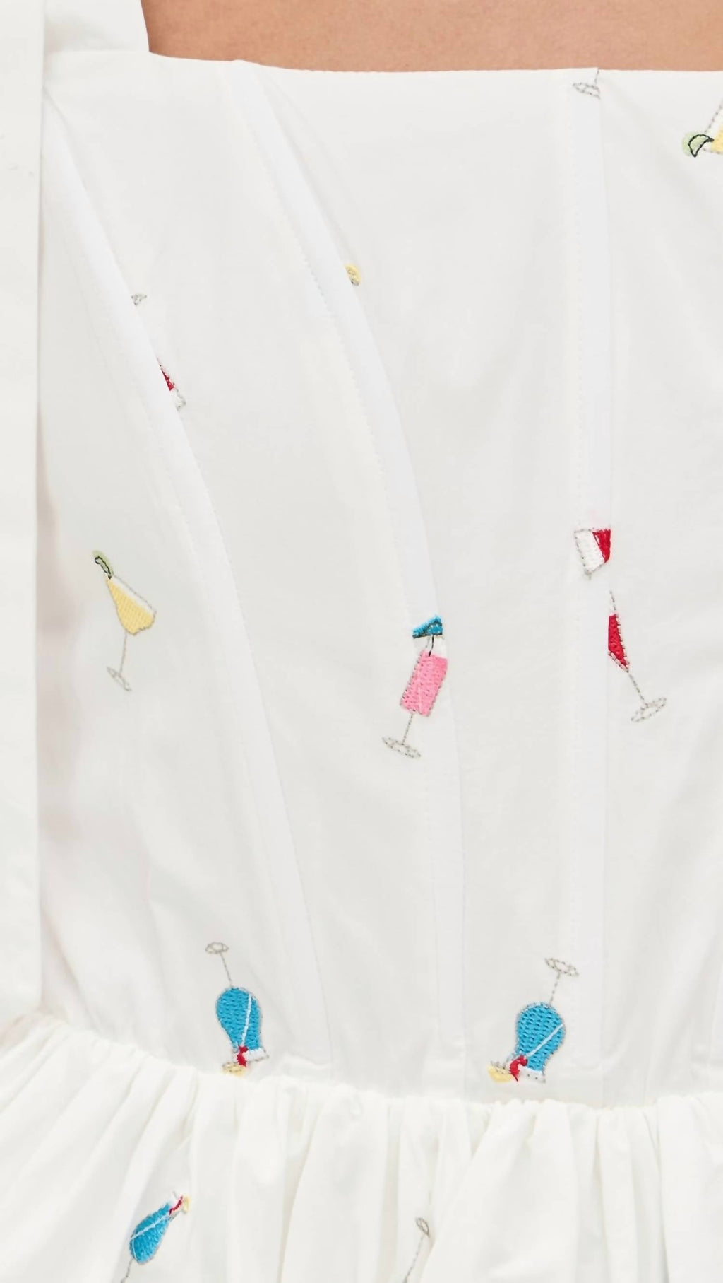 En Saison - Nellie Embroidered Corset Style Mini Dress