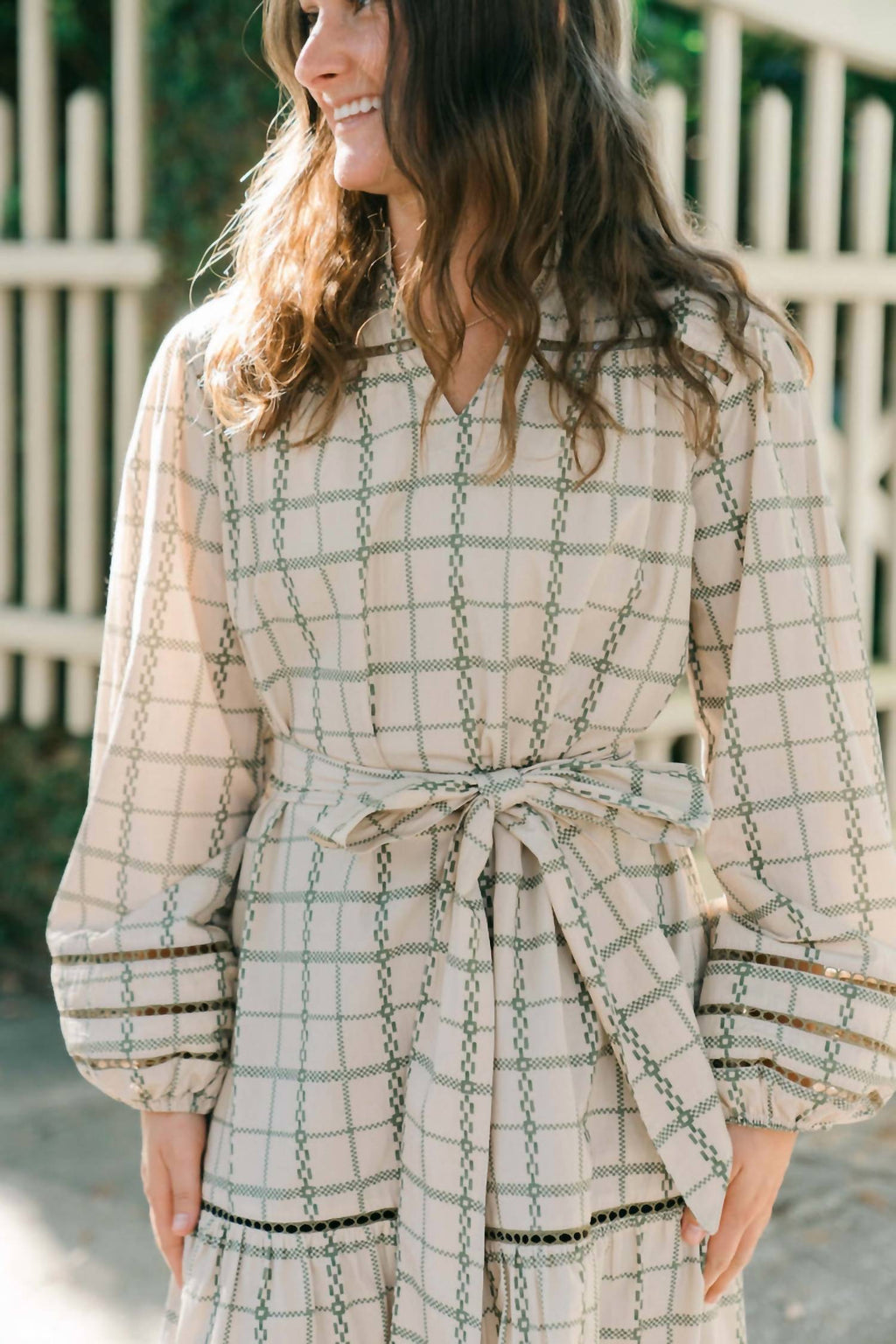 Marigold - Adeline Garden Plaid Dress