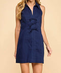 Tcec - Mini Bow Collar Dress