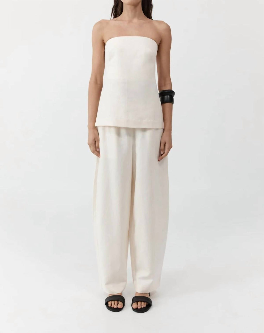 St. Agni - STRAPLESS ROULEAU TIE TOP