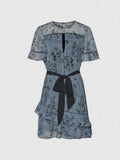 Reiss - Dani Floral Flippy Ruffle Mini Dress