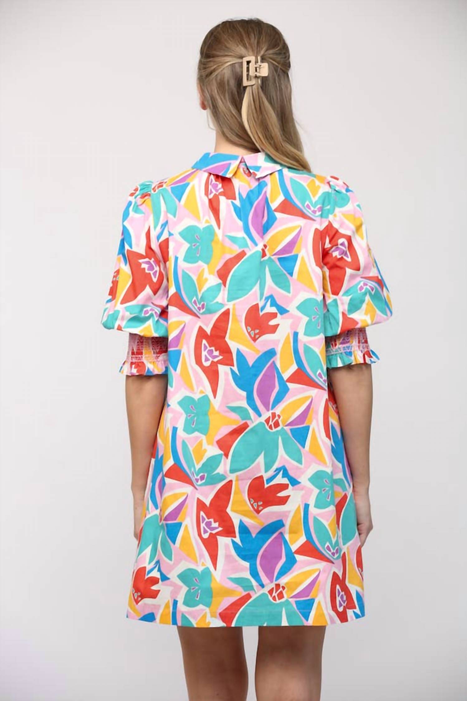 Fate - Torrance Abstract Floral Dress