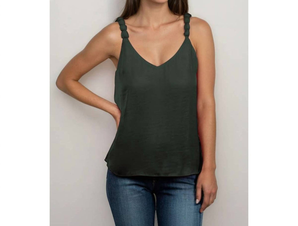 Naked Zebra - V-neck With Strap Accent Tank