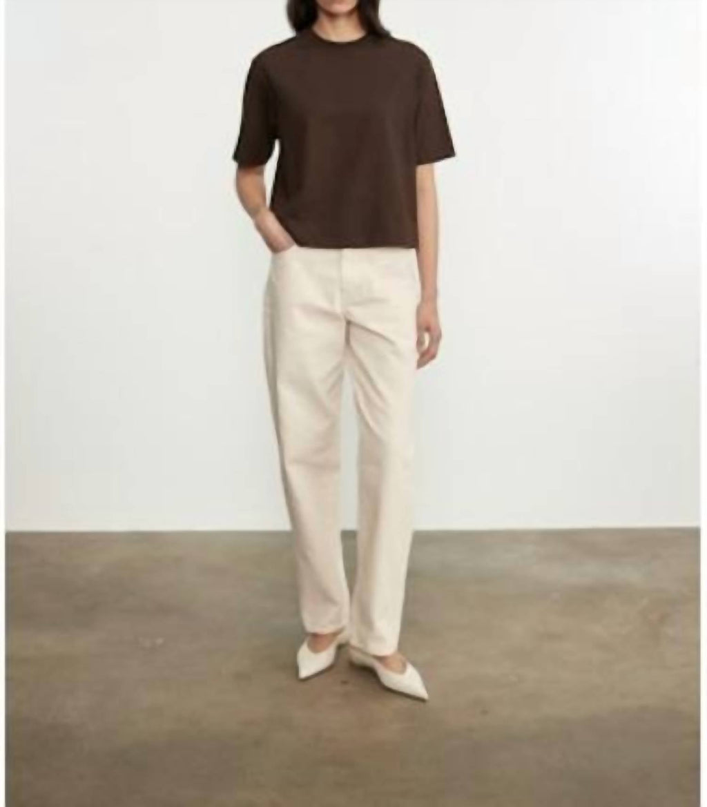 Enza Costa - Short Sleeve Supima Structured Tee