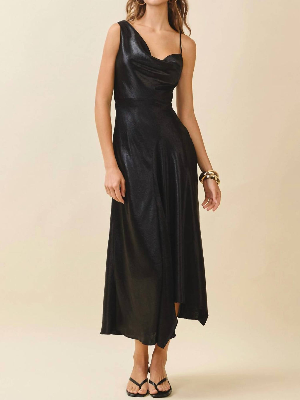 Tcec - Women's Metallic Slip Dress