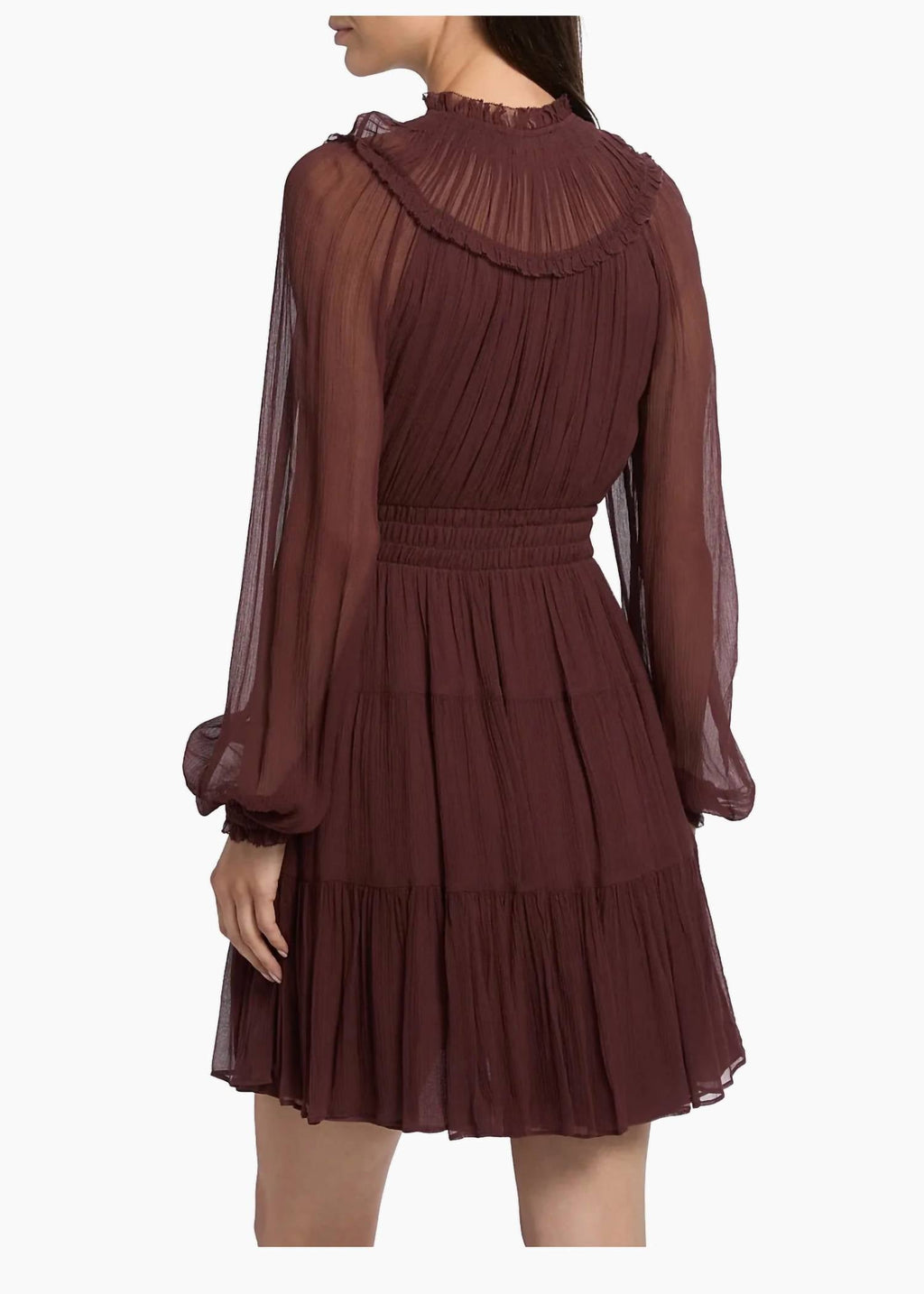 Ulla Johnson - Ava Silk Long Sleeve Mini Dress