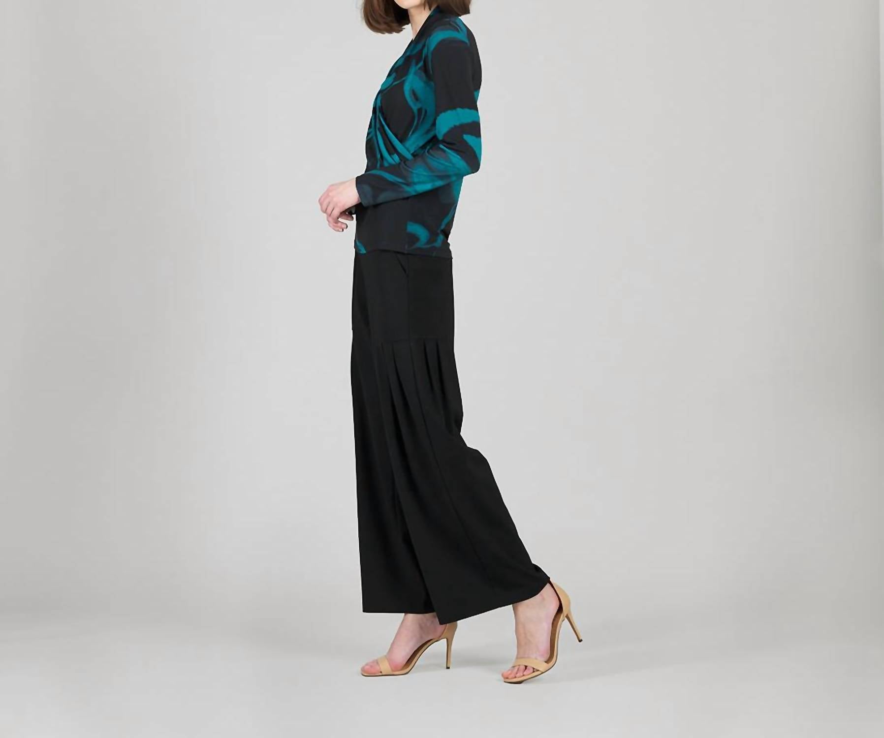 Clara Sunwoo - V-neck Draped Pleat Top