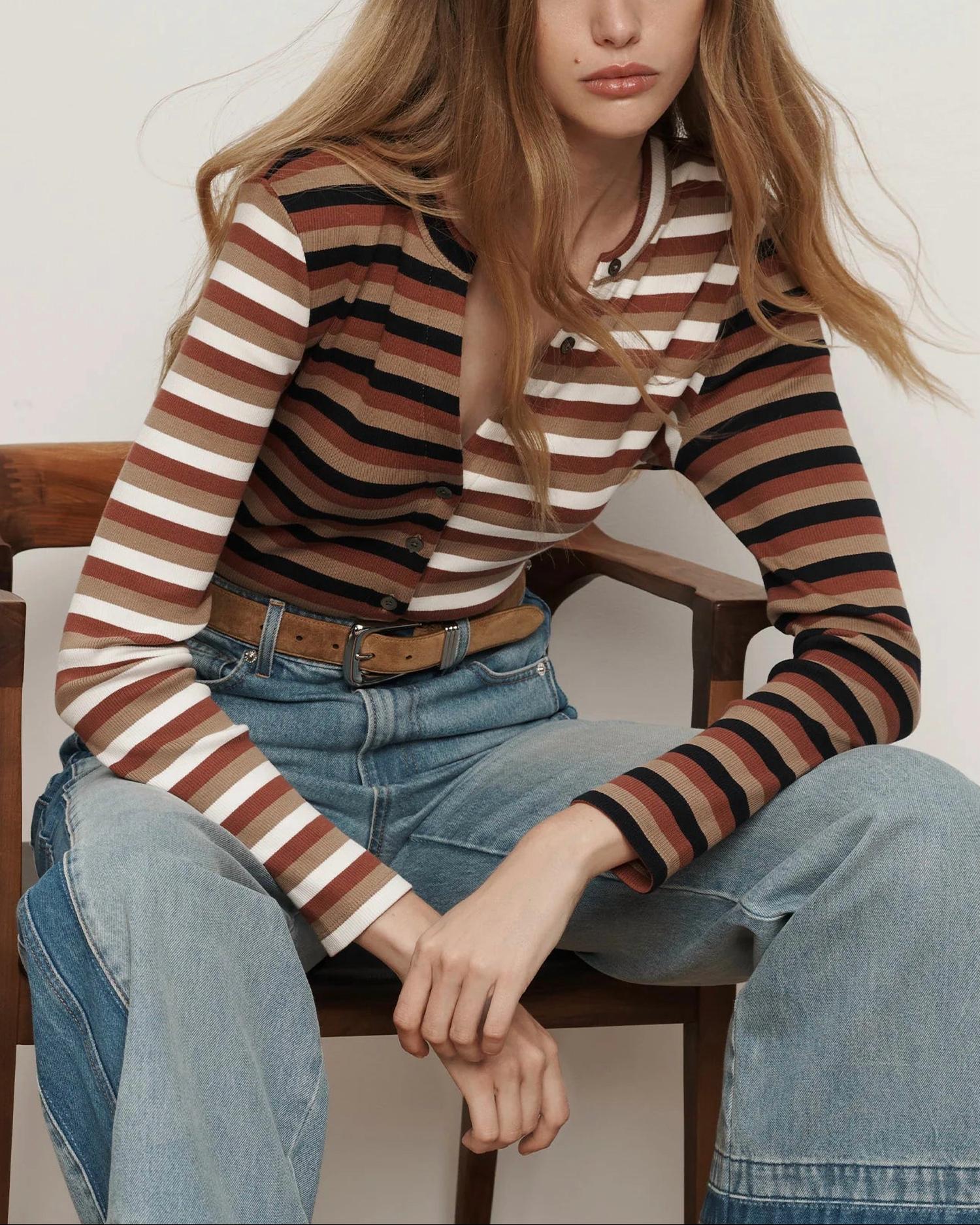 Veronica Beard - Long Sleeve Dilia Top