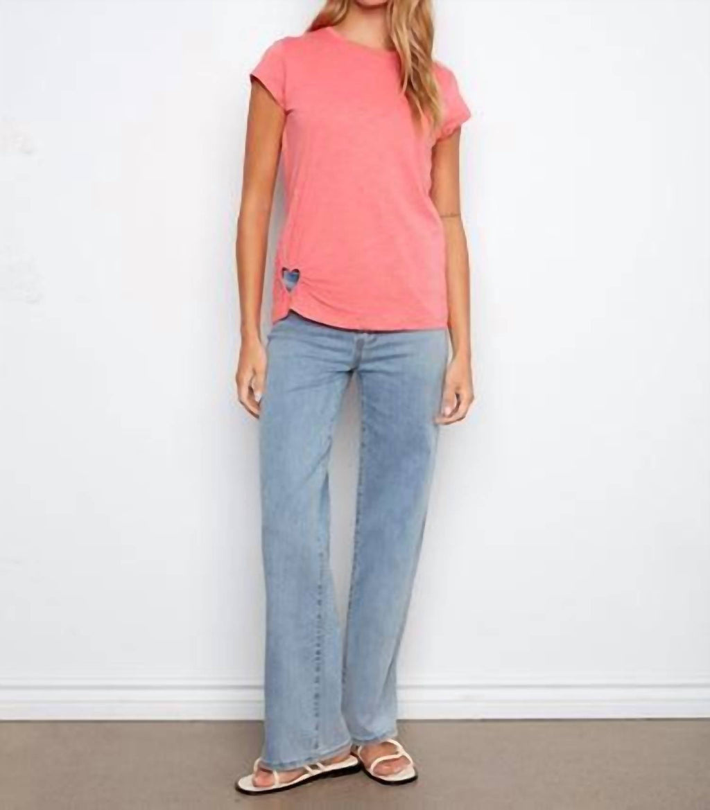 Charlie B - Organic Cotton Heart Cut-out T-shirt