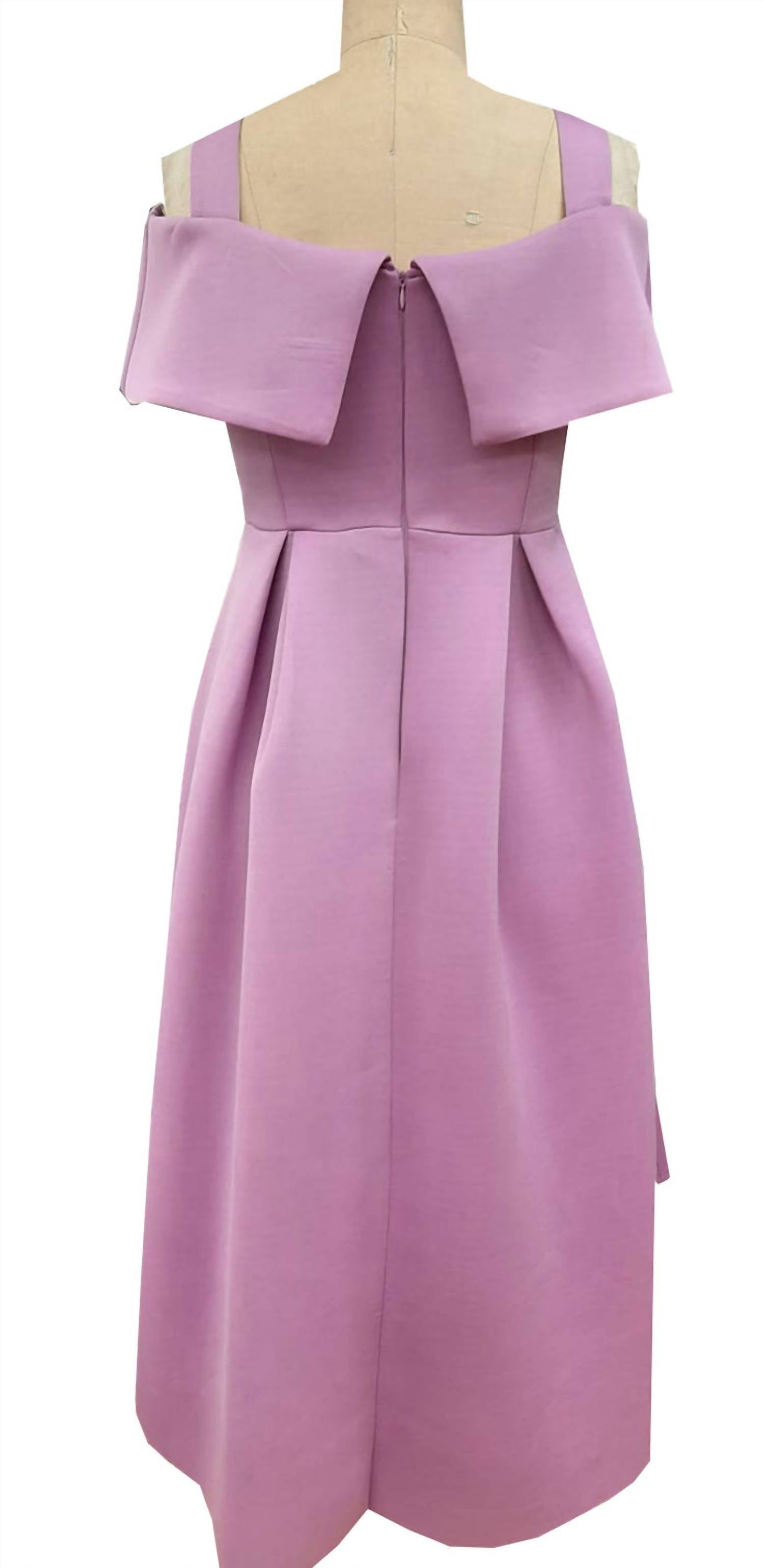 For Her - Off The Shoulder High-low Hem Dress