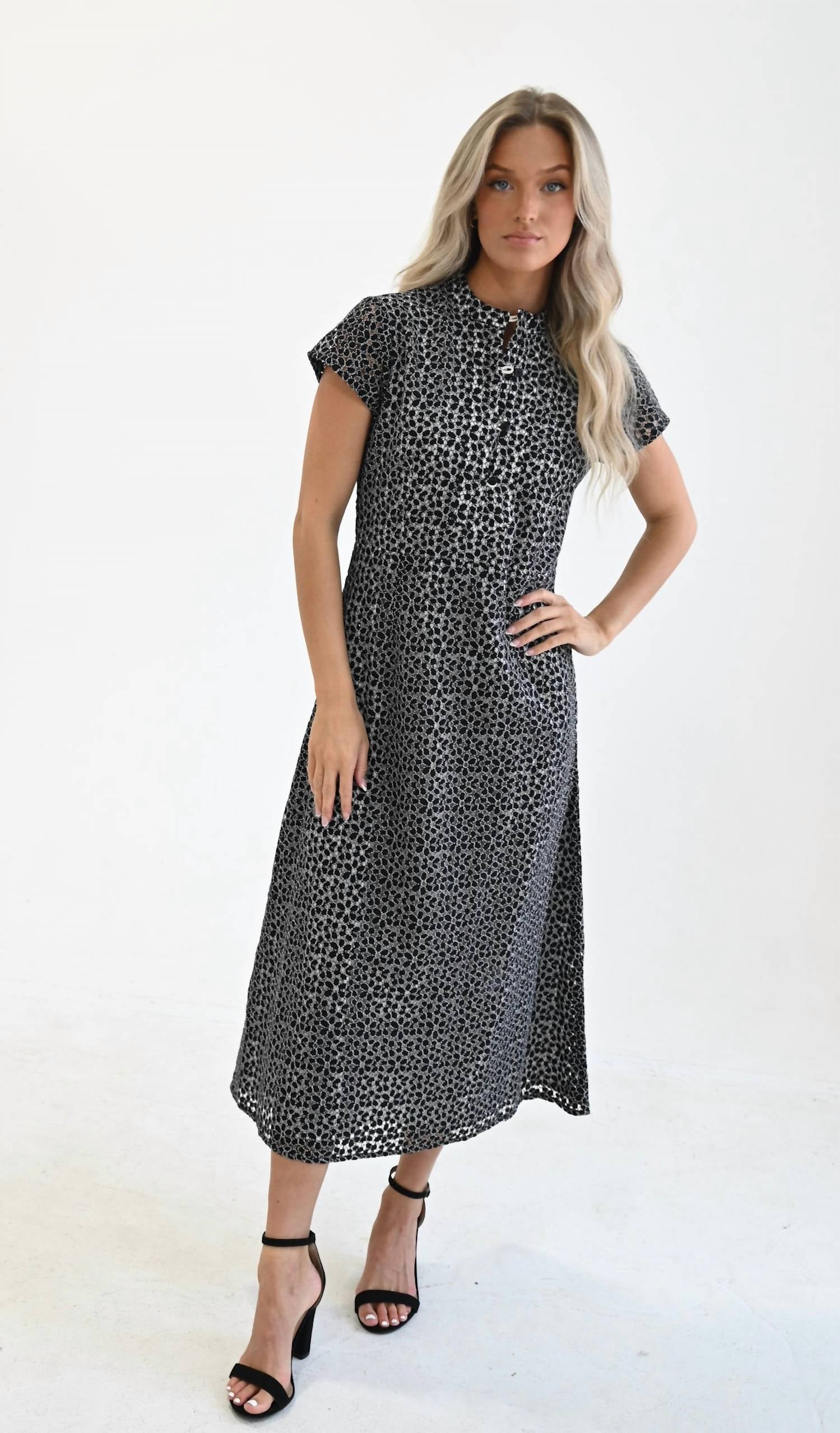 Never A Wallflower - Column Midi Dress